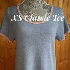 LuLaRoe Classic Gray Tee XS (2 - 4)